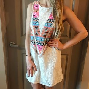 White boho dress